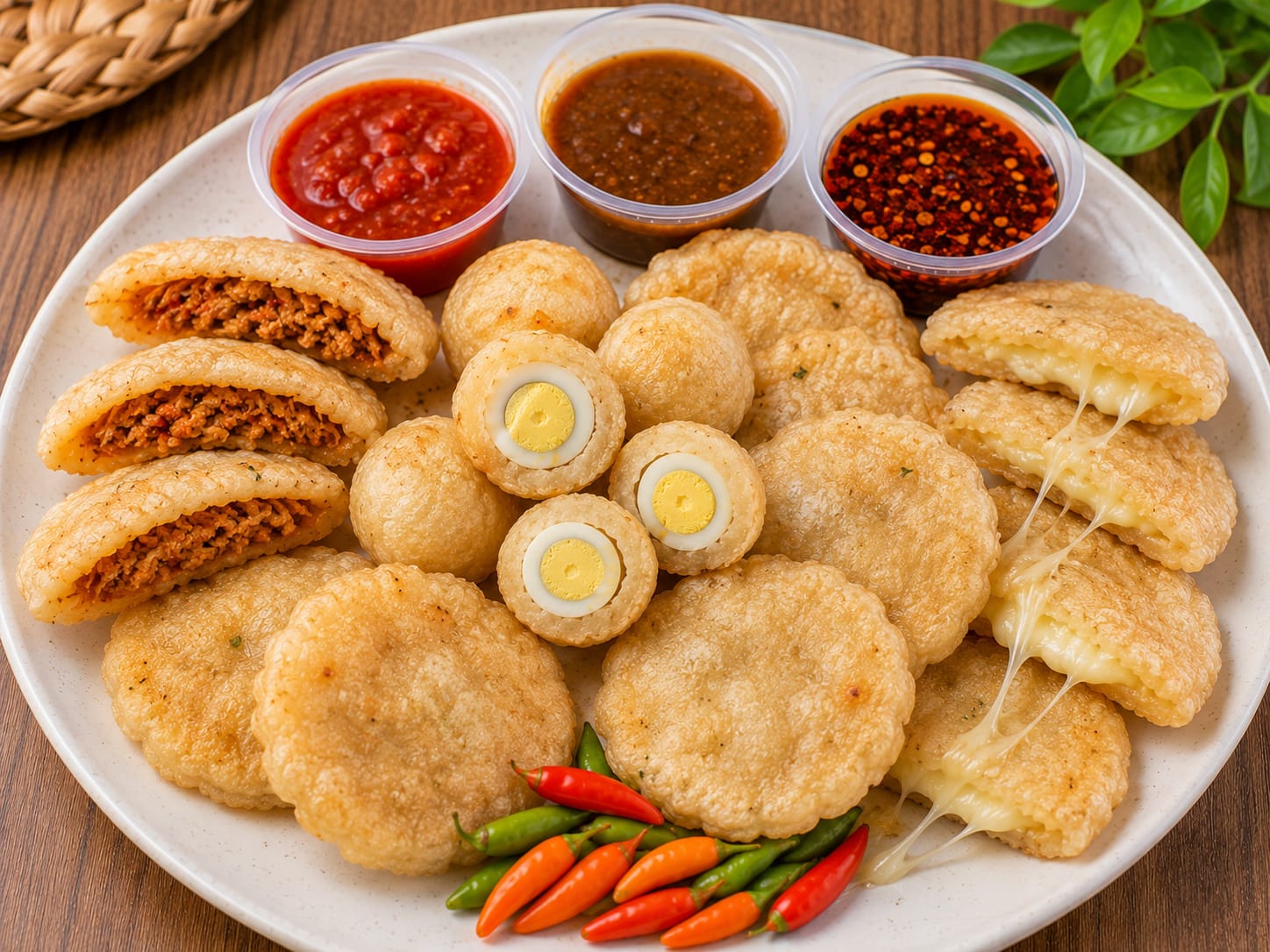 Berbagai camilan Hodjapa Food